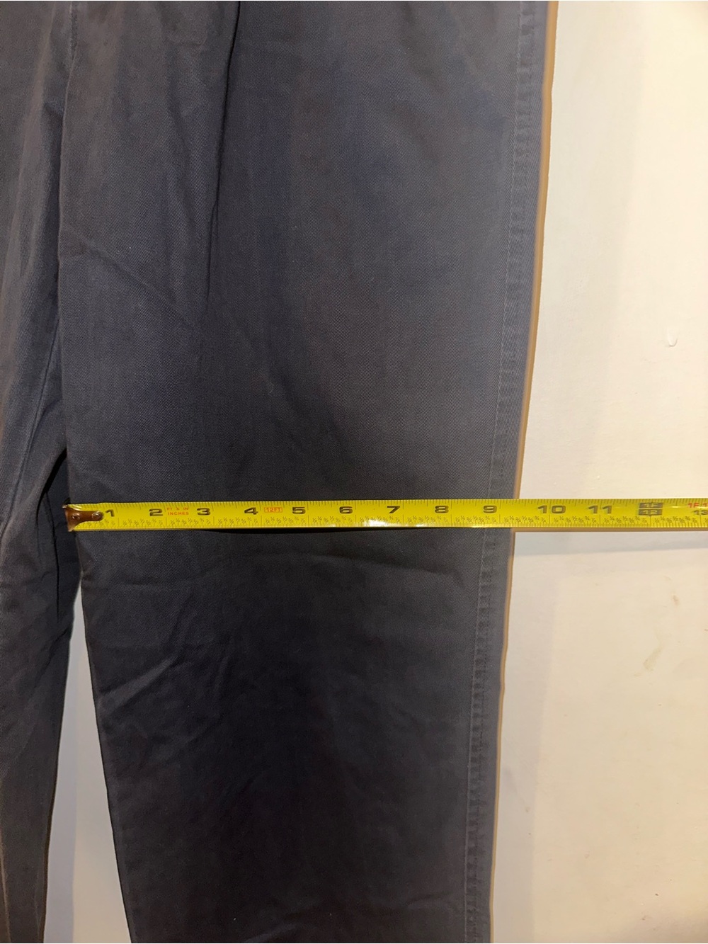 Vintage pleated men’s navy chinos - Picture 11 of 13